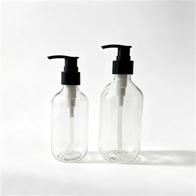 Oblique Shoulder PET Straight Body Bottle suppliers